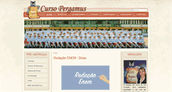 Desktop Screenshot of cursopergamus.com.br