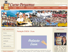 Tablet Screenshot of cursopergamus.com.br